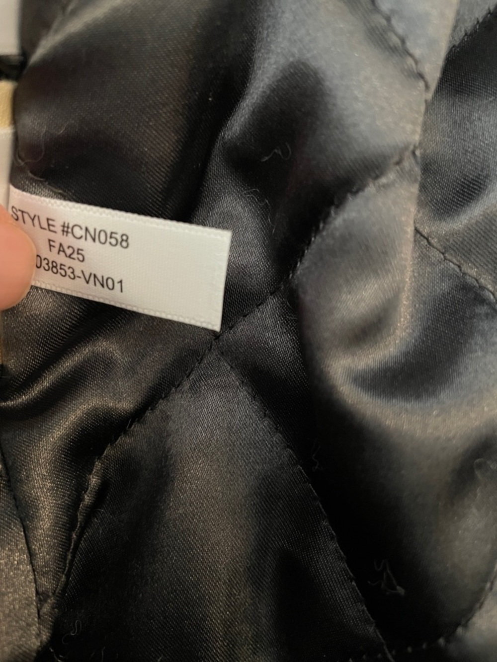J. Crew Women's Quilt Lined Coated Barn Jacket  Black Grey Combo Size Medium NEW - Picture 9 of 9